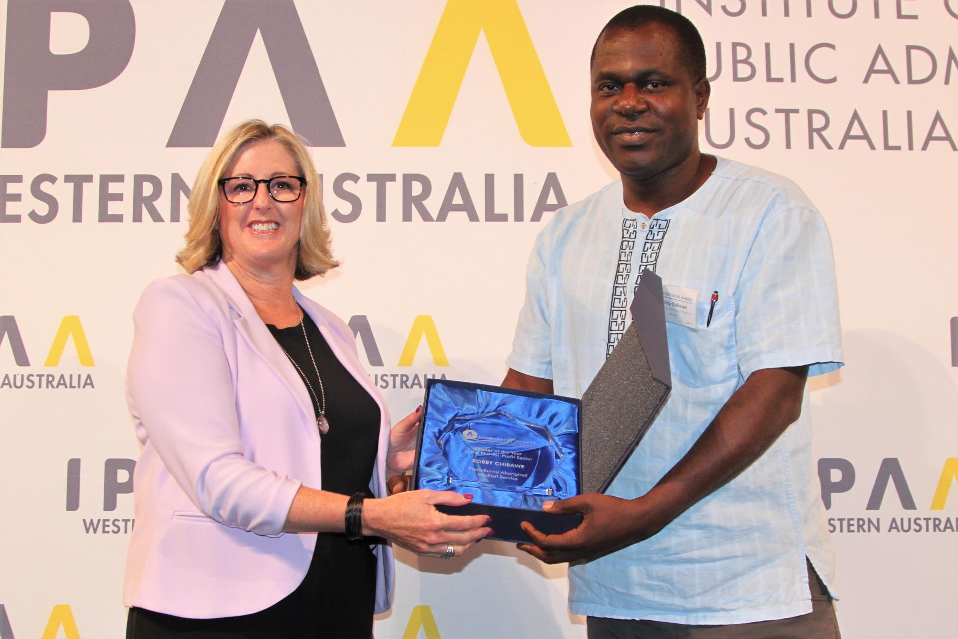 Robby Chibawe honoured with IPAA Leadership Award